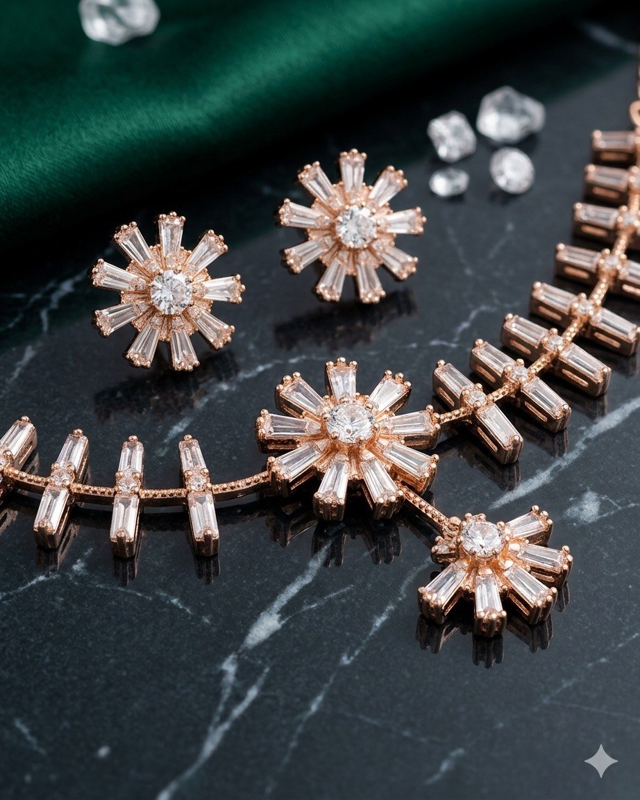 Radiant Bloom Necklace Set