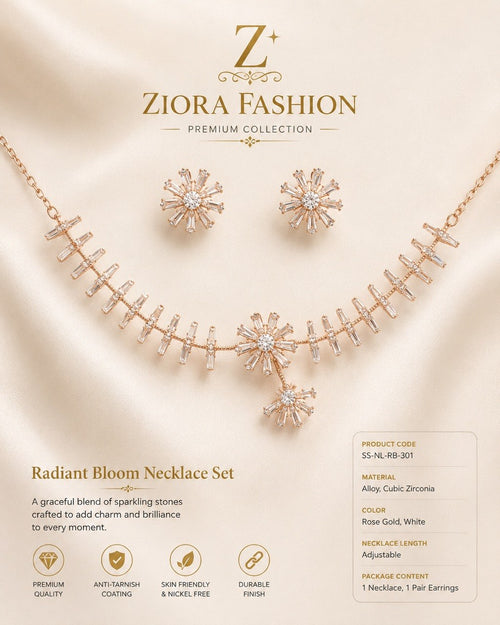 Radiant Bloom Necklace Set