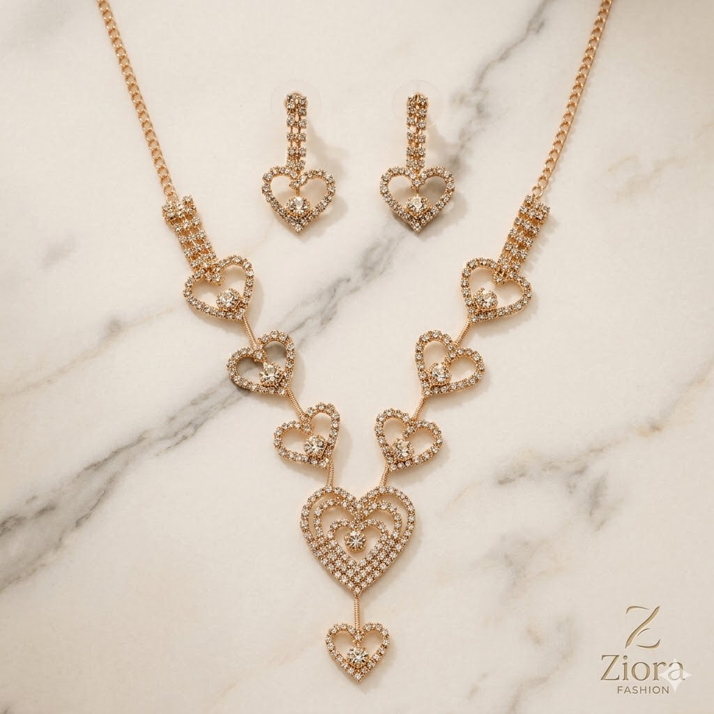 Sweetheart Glamour Necklace Set