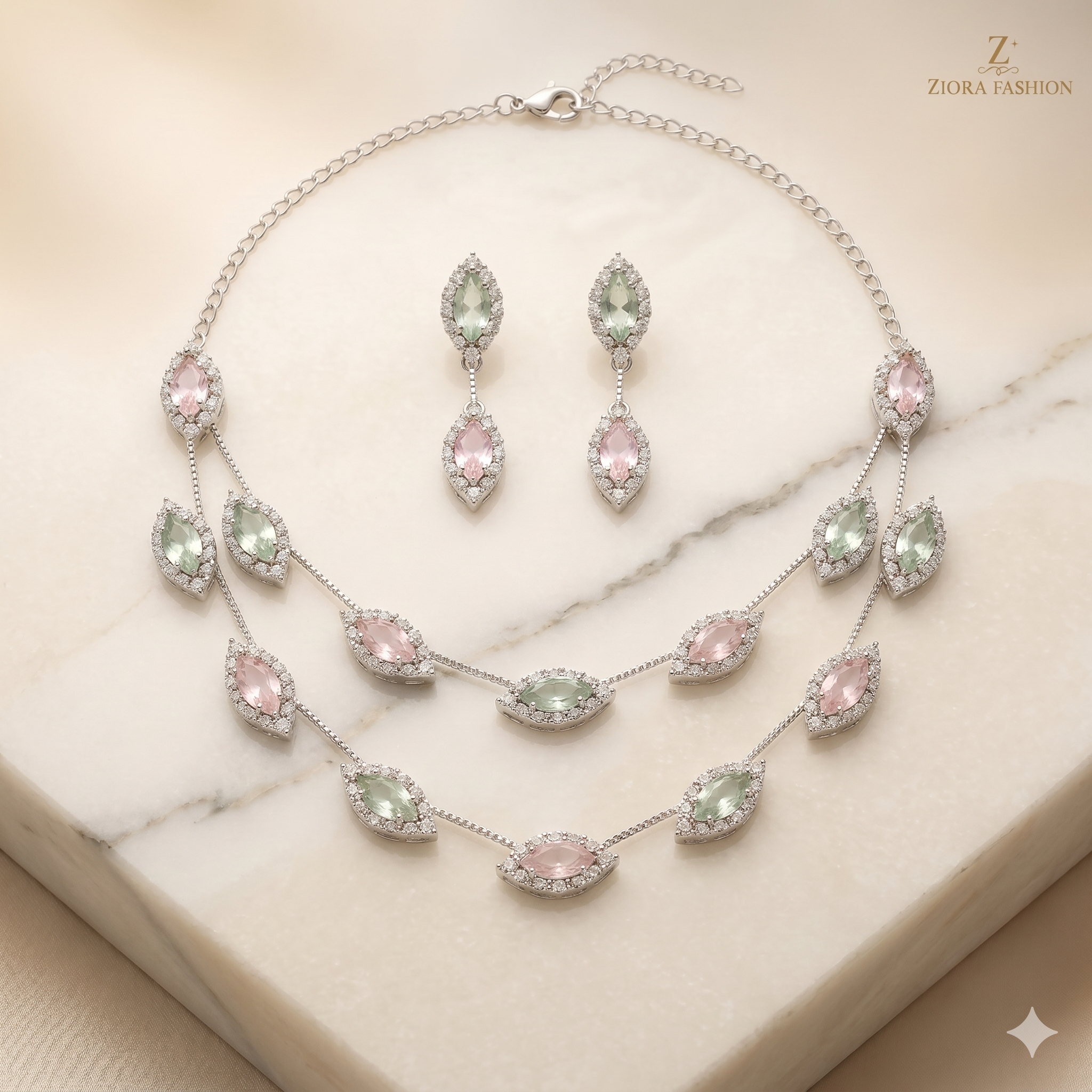 Pastel Elegance Necklace Set