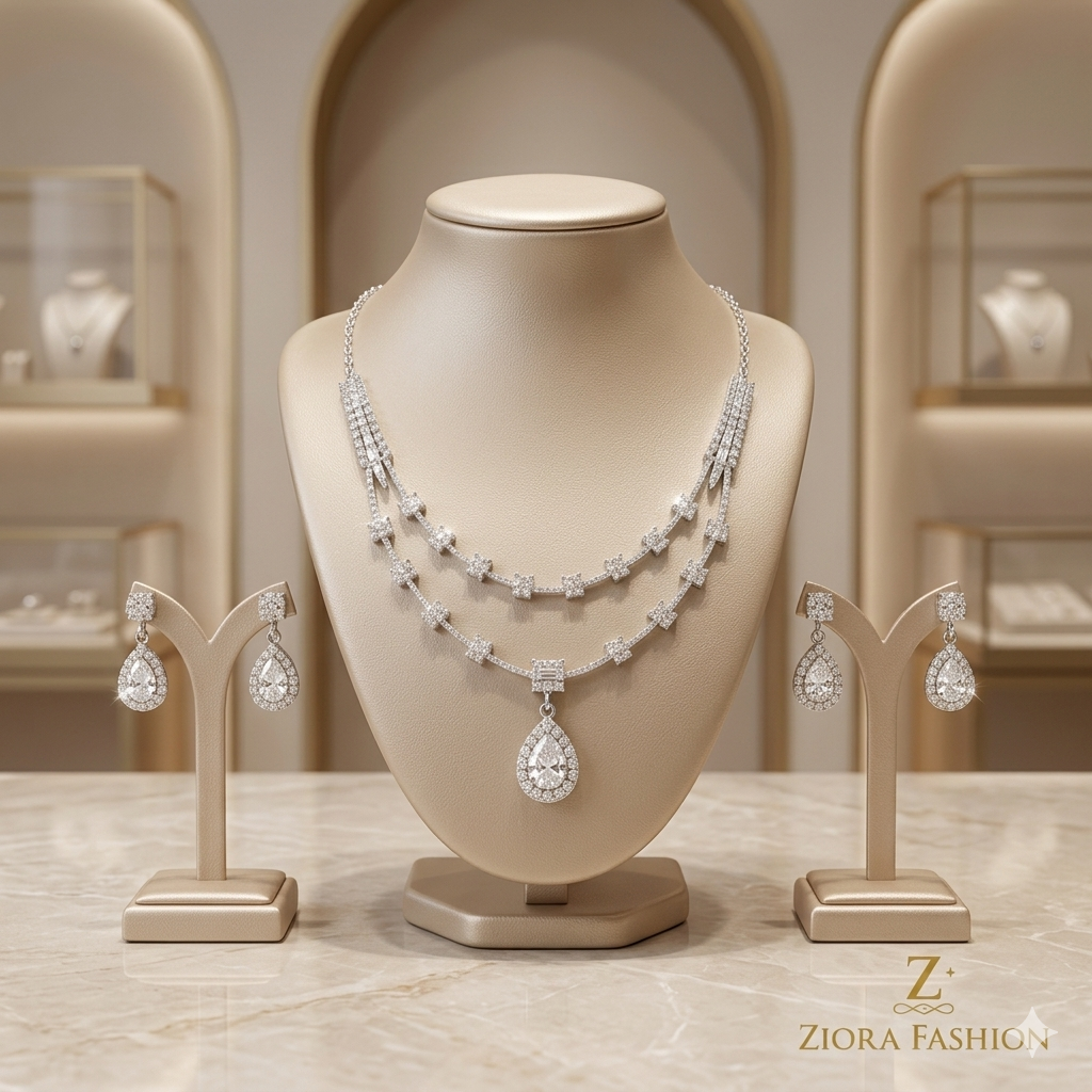 Timeless Teardrop Necklace & Earrings Set