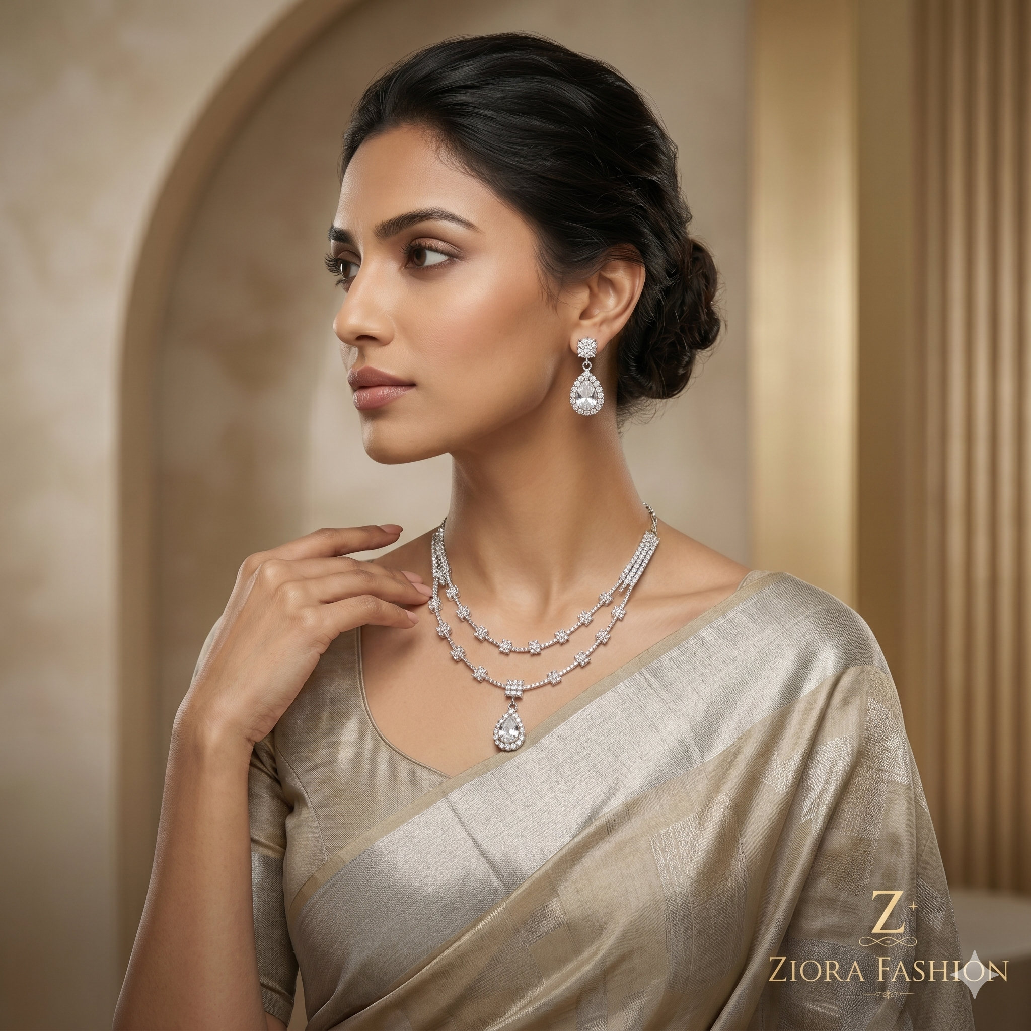 Timeless Teardrop Necklace & Earrings Set