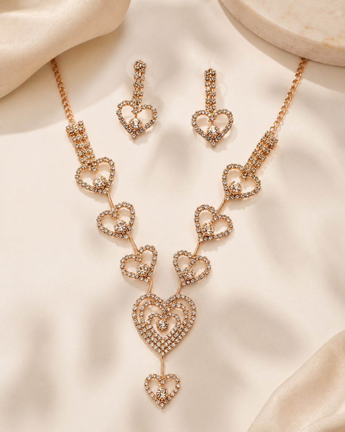 Sweetheart Glamour Necklace Set